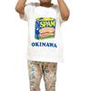 SPAM OKINAWA Kids' White Canned Food T-Shirt, Spam, for Boys and Girls, Spam Hamburger, Okinawa Limited Edition (JP, Size 140, White)