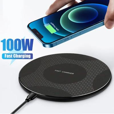 100 Вт беспроводная зарядная панель для iPhone 15 14 13 12 11 Pro Max X Samsung Xiaomi телефон зарядные устройства индукционная док-станция для быстрой зарядки
