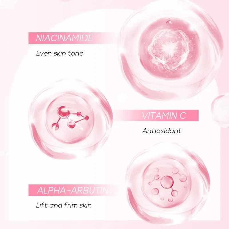 Японская Сакура Подтяжка Подмышек Крем Колено Ягодицы Темная Кожа Отбеливание Улучшение Меланина Пигментация Тусклый Увлажнение Осветление