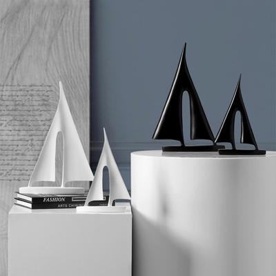 Nordic Modern Simple Парусная лодка Кухонная утварь Изделия из смолы Креативная гостиная Офис Рабочий стол Домашний декор
