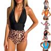 Women's Fashion Sexy Swimwear Printed One-piece Swimsuit Backless Bikini