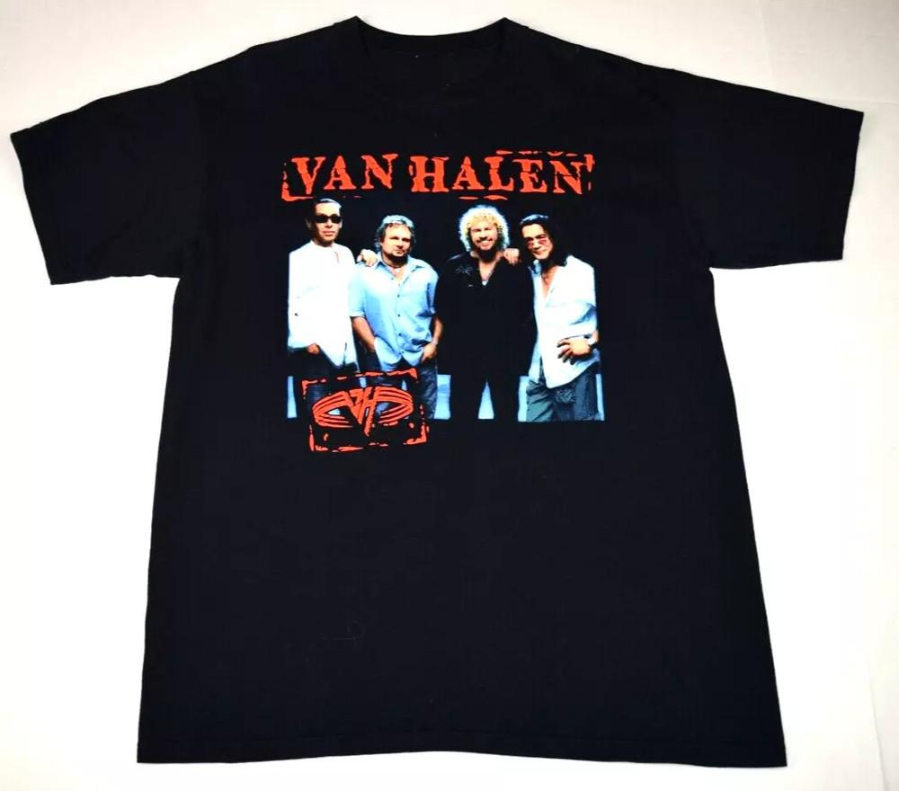 2004 Van Halen ЧЕРНАЯ Мужской Размер S-5XL Хлопок CG1089 Унисекс Футболка