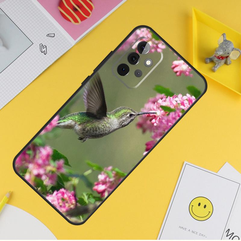 Чехол для телефона с изображением колибри для Samsung Galaxy A53 A33 A13 A12 A32 A52 A14 A34 A54 A15 A25 A35 A55 A71 A51
