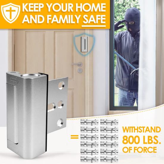 Усиленный замок для двери безопасности дома, устойчивый к коррозии, дополнительный откидной замок с защитой от детей