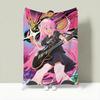 Anime B-Bocchi the Rock! Throw Lightweight 240g Flannel Blanket Soft Skin-friendly for Summer Cooling