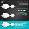 BHBL 9PCS Clouds Decorations for Ceiling, Cotton Simulation Hanging Cloud Decoration, 3D Artificial Clouds Props