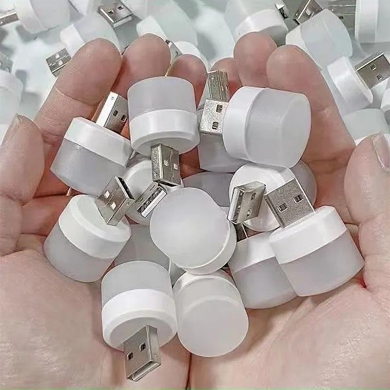 Мини USB Ночные Светильники Теплый Белый Свет Защита Глаз Лампы для Чтения Книг USB Штекер Компьютер Мобильная Зарядка Светодиодные Лампочки