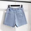 Летняя повседневная свободная женская одежда, джинсовые шорты, широкие джинсовые шорты, брюки больших размеров, короткие джинсы с дырками для женщин
