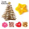 3D Рождественская елка, форма для печенья, форма в форме сердца, сливовая форма для резки печенья, форма для украшения торта помадкой, кухонные инструменты для выпечки, сделай сам