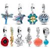 Шармы Оригинальные Стрекозы И Птицы Подвеска-Бусина Подходит для Браслетов Ожерелье Для Женщин Шарм Медь Роскошь Сделай Сам Ювелирные Изделия