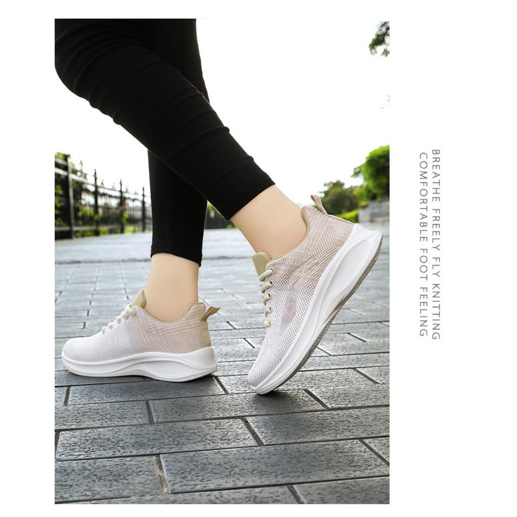 Женская обувь, весенняя новинка, дышащая универсальная повседневная обувь Flyknit, теннисные туфли, кроссовки для бега