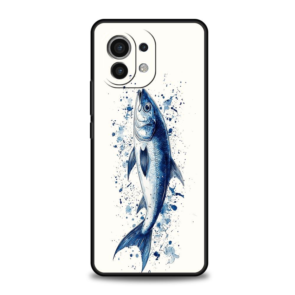 Сардины водный продукт Чехол для телефона для Xiaomi Mi 17 15T 15 14 14T 13T 12T Pro 12 13 Lite 5G 11T Poco X6 X7 X5 Pro Мягкая крышка
