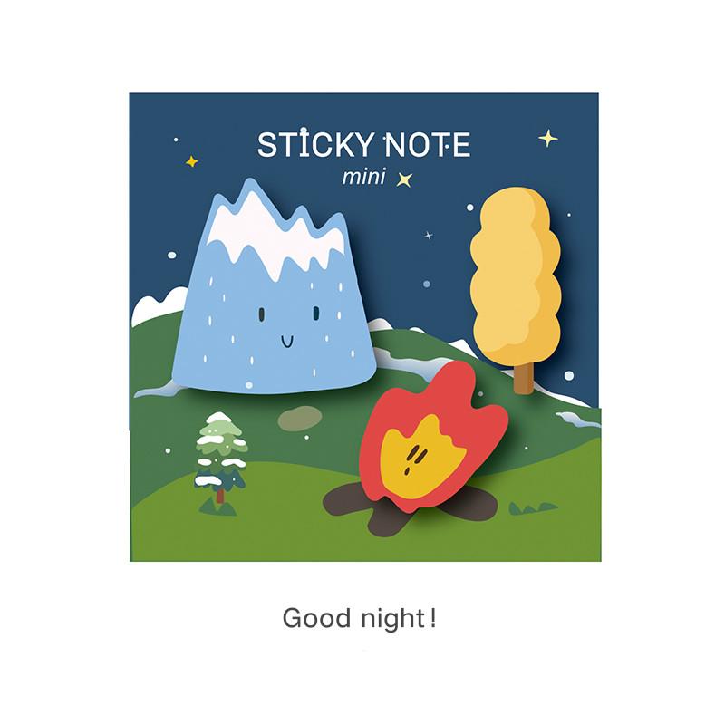 MOHAMM 90 Sheets Kawaii Korean Cartoon Shaped Sticky Notes for Message To Do List Journal Scrapbook Decoration
