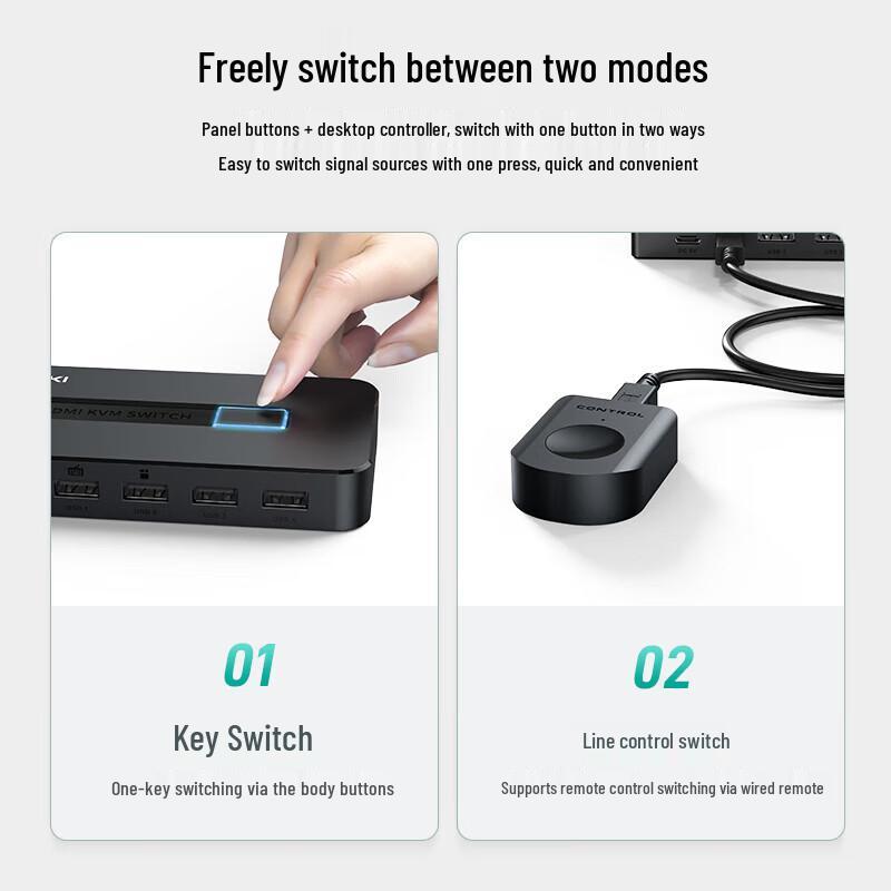 2-портовый HDMI KVM-переключатель MT-viki