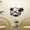1pc Gorgeous Tropical Palm Tree Wall Plaque - Ideal Decorative Metal Art for Both Outdoor and Indoor - Enhancing Garden and Home