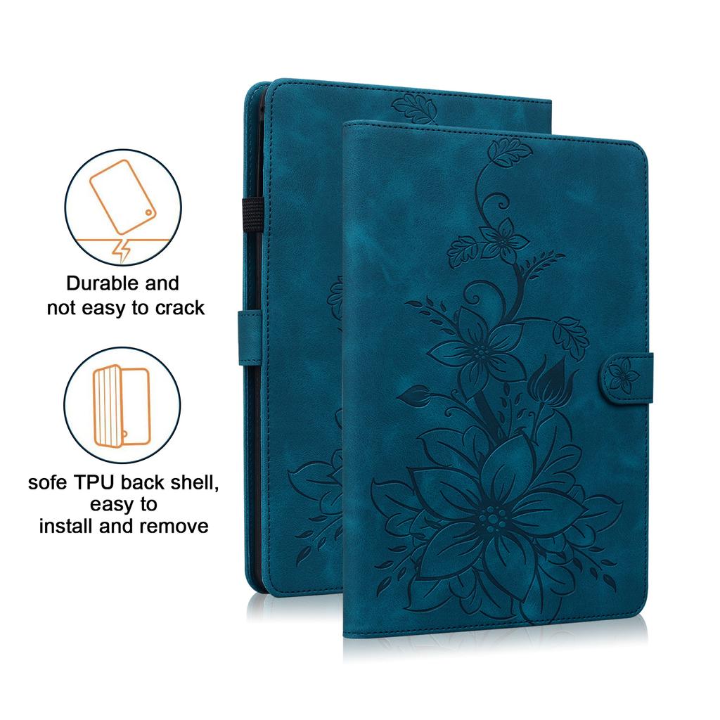 For Redmi Pad 2 Pro 12.1 2025 Cover 3D Lily Flower Back TPU Foldable Stand Tablet Cover for Redmi Pad Pro 12.1 Inch 2024 Case