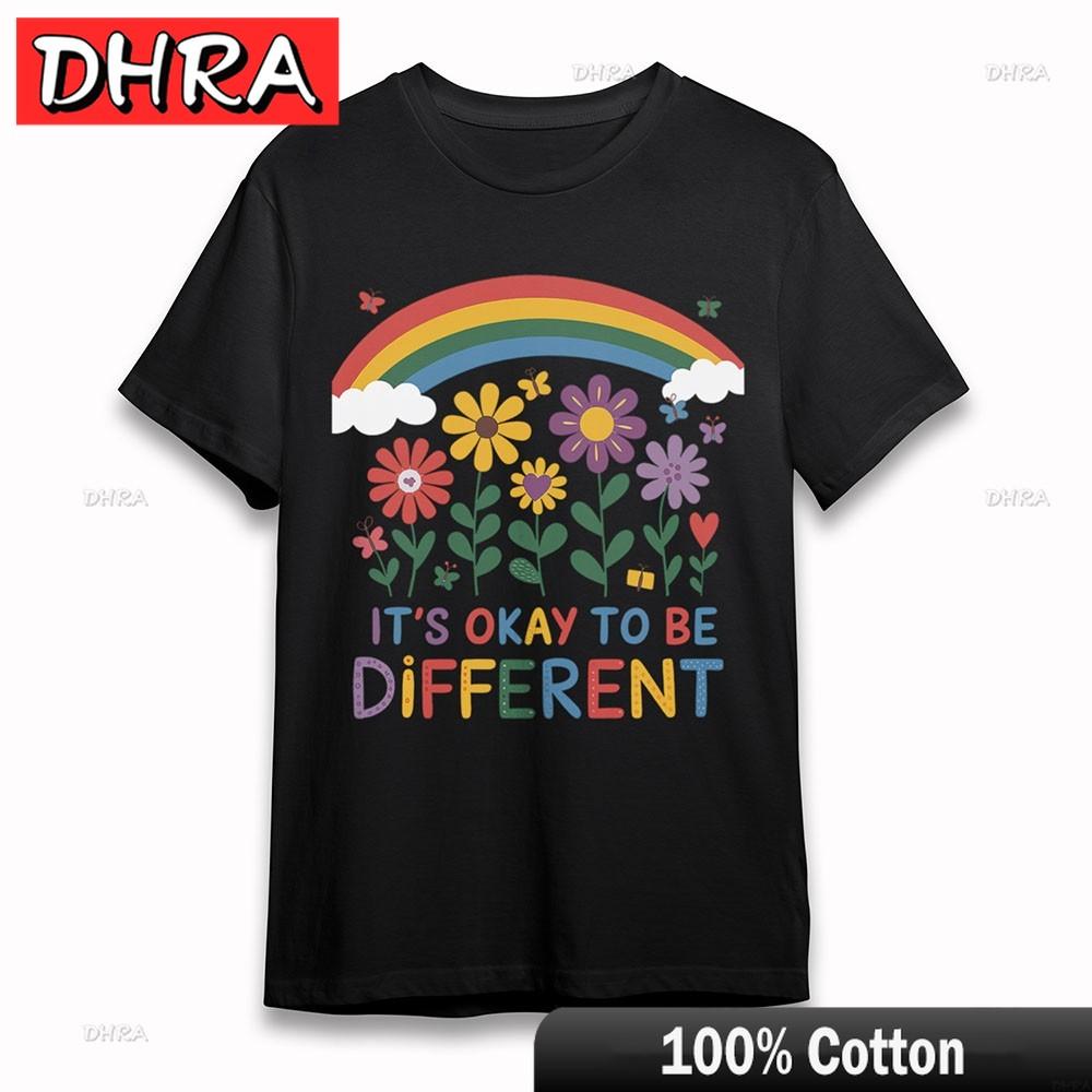 Womens Oversize TShirt Inspirational Rainbow Butterfly Tee Short Black Cotton Graphic Teen Unisex Interesting Tops for Gifts