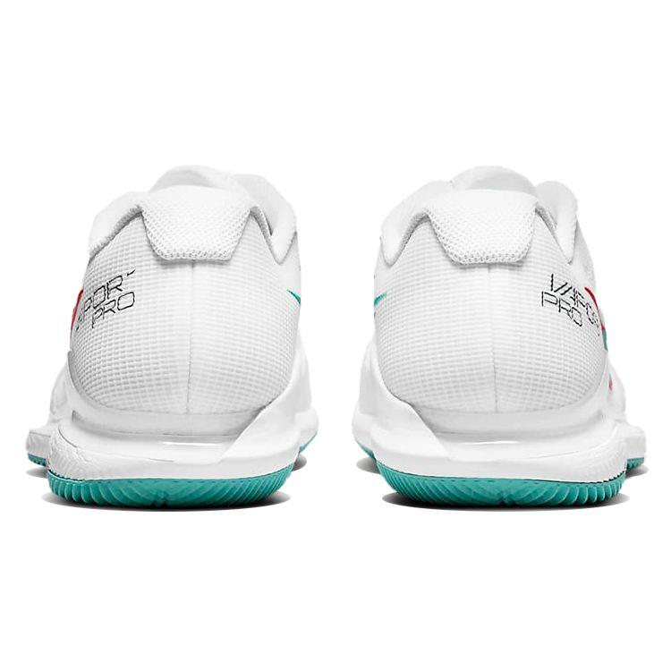 Nike Court Air Zoom Vapor Pro Бело-бирюзовые мужские кроссовки Habanero-Red Pomegranate CZ0220-136