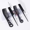 2pcs Black Household Comb Set, Portable and Lightweight Mouse Tail Comb, Portable design,Special for Real Hair Wigs