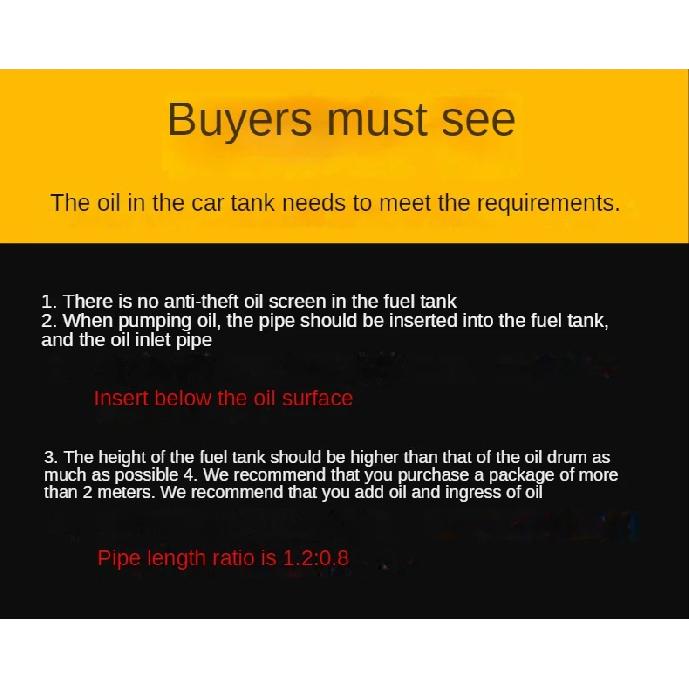 Universal manual gasoline pump car fuel pump hand suction pipe pump household self-priming manual pump hand water pump