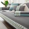 Luxury Leaves Embroidery Sofa Covers Chenille Universal Non-slip Leather Sofa Cushion Furniture Protector Living Room Slipcovers