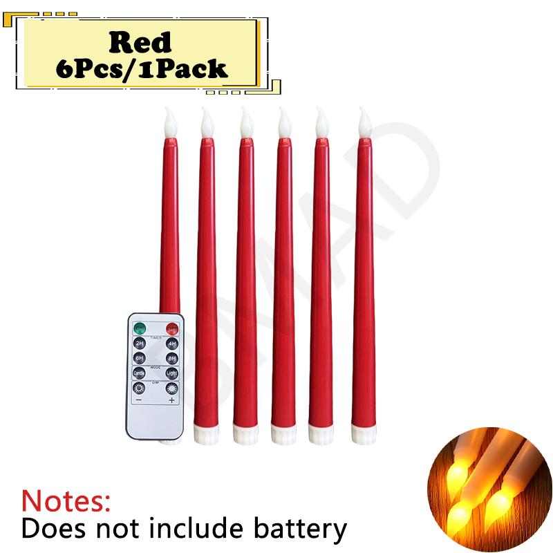 6/12PCS Christmas LED Flameless Candles Remote Control Floating Candles for Party Church Halloween Home Decoration