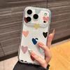 Прозрачный чехол для телефона с сердцем и любовью Для iphone 17 Pro Max 16 15 14 Plus 17 Air Женский Прозрачный Нежелтеющий Чехол Защита Камеры
