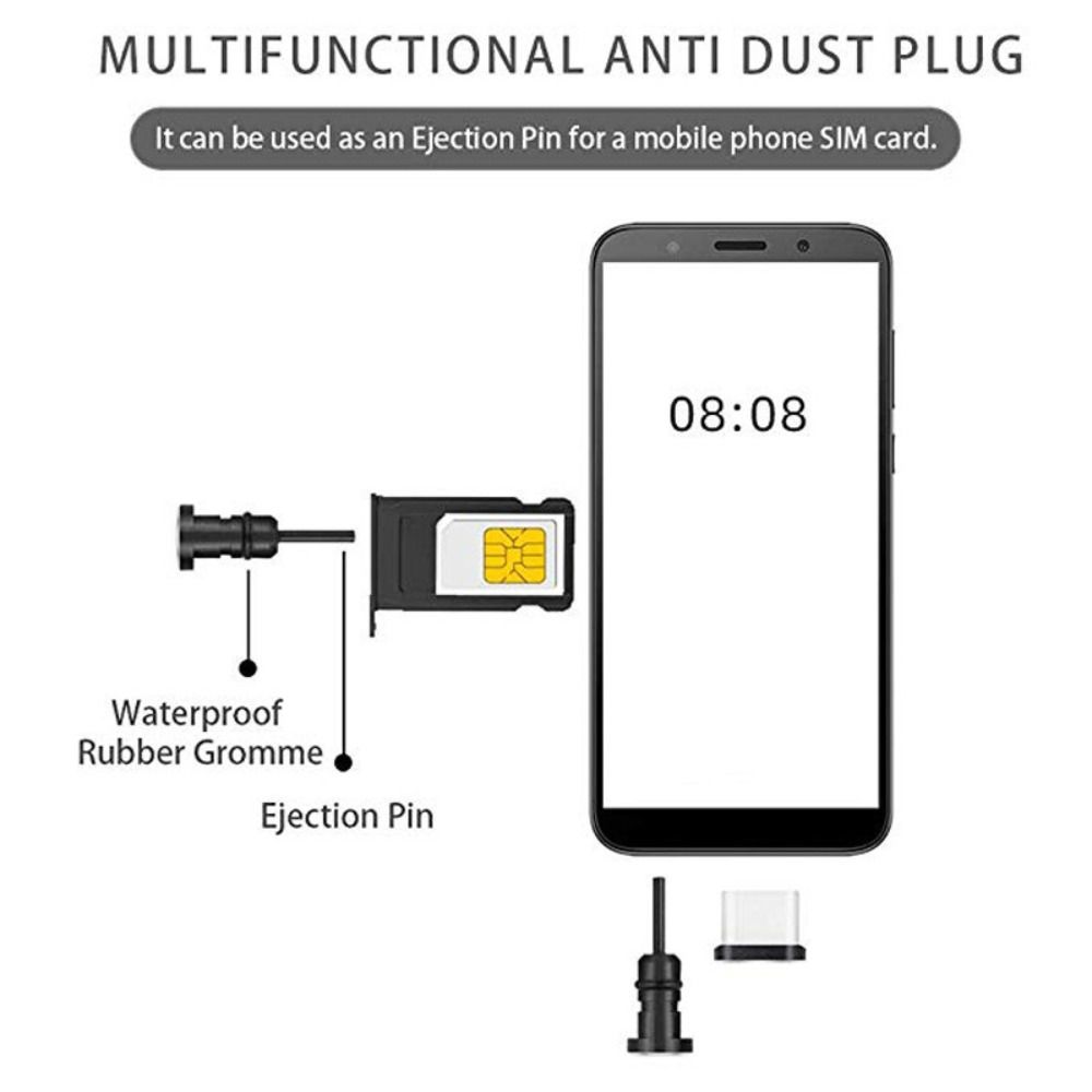 Earphone Jack Cover Phone Accessories Protector Cap Dust Plug Type-C Anti Dust Plug Type C Plug
