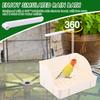 Automatic Pet Bird Bathtub Enduring Parrot Bath with 360 Degree Rotating Shower Head Splashproof pet Shower Cubicle for Cockatoo