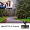 New Icreative Car DVR 3 Cameras Full HD 1080P Dual Lens Car DVR Camera 2.0 Inch IPS Screen Front Rear Recorder Camera