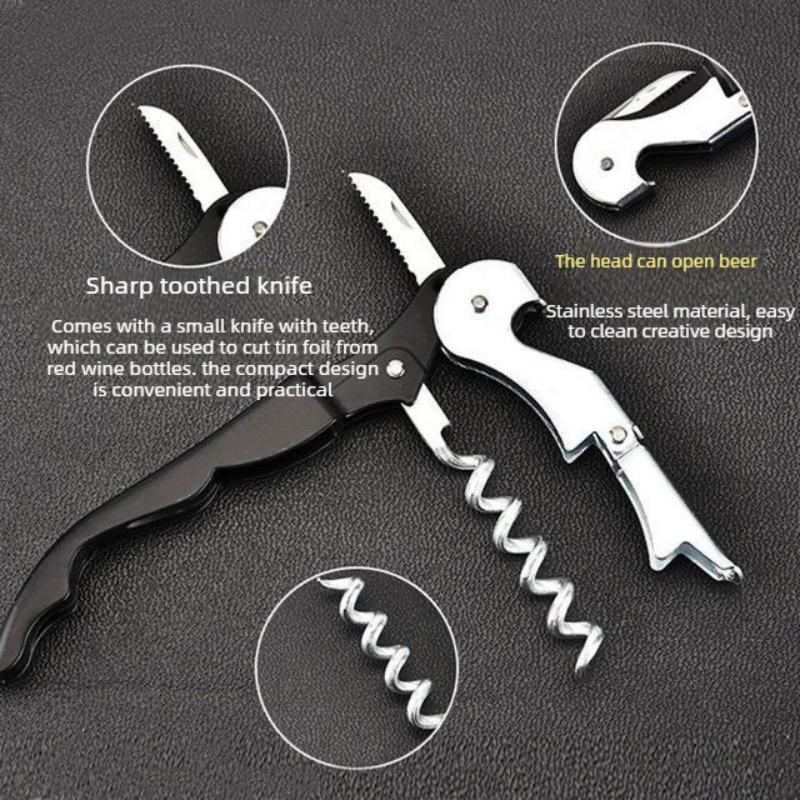 Professional Wine Opener with Foil Cutter 410 Waiter Corkscrew  ,Manual Wine Bottle Opener for Servers, Bartenders and Waiter
