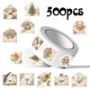 500 ретро-стикеров для конвертов/рулон - Лента для запечатывания DIY подарочных коробок и журналов