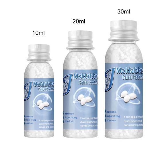 Yousheng 10ml/20ml/30ml False Teeth Gel Moldable Temperature Resistance DIY Filling Missing Broken Tooth Repair Beads for Adult