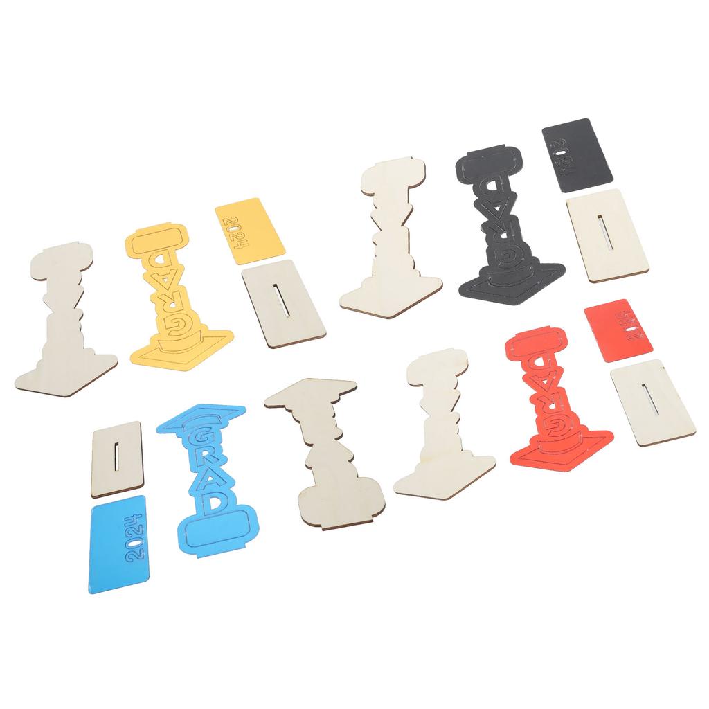 Graduation Wooden Ornament Versatile Desktop Graduation Decoration for Porch Balcony Living Room