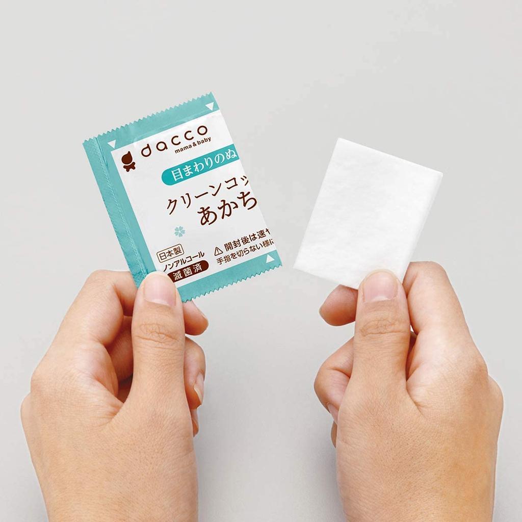 Dacco Single Pack Sterilized Clean Cotton Cotton Eye Baby 16 упаковок x 4 коробки В комплекте с небольшим подарком [Набор 4]