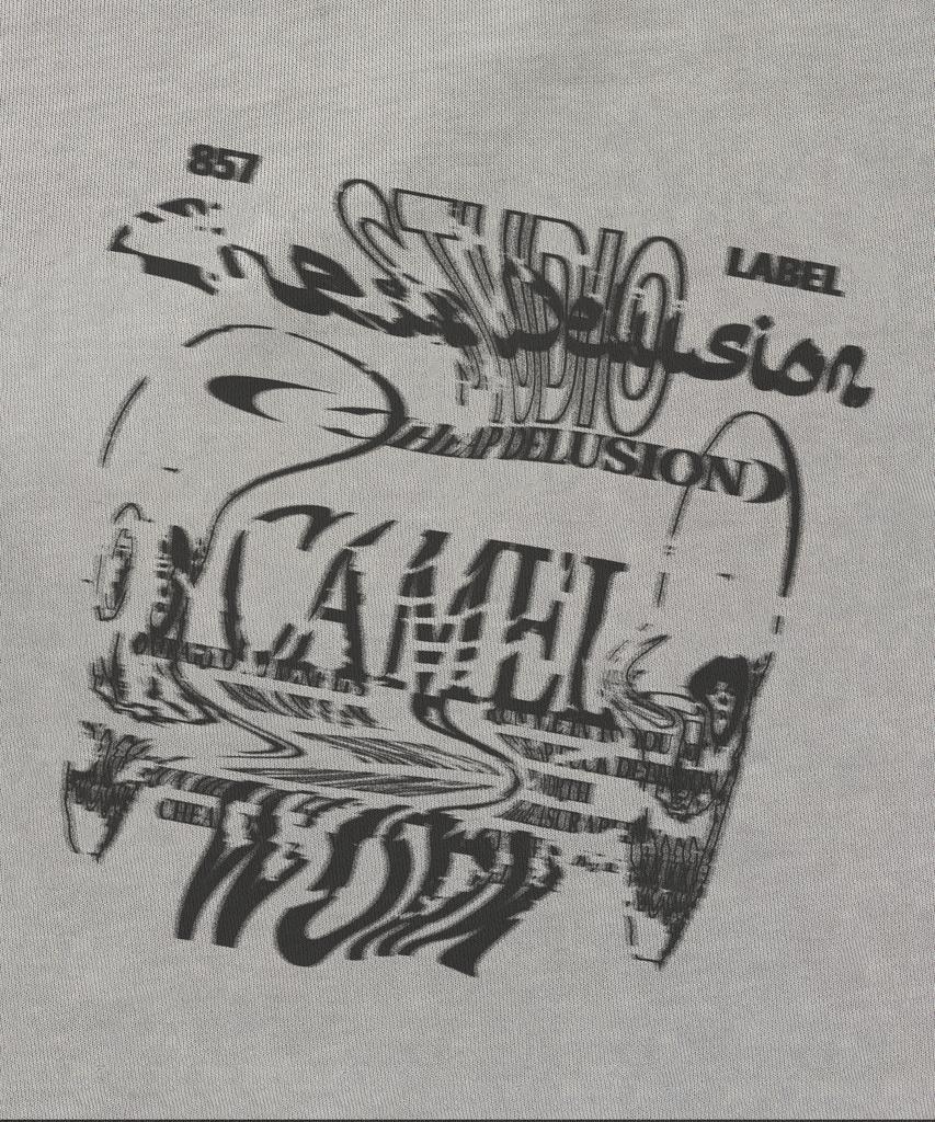CAMEL WORK Чип Делюж Гранж Толстовка (Пигмент Серый)