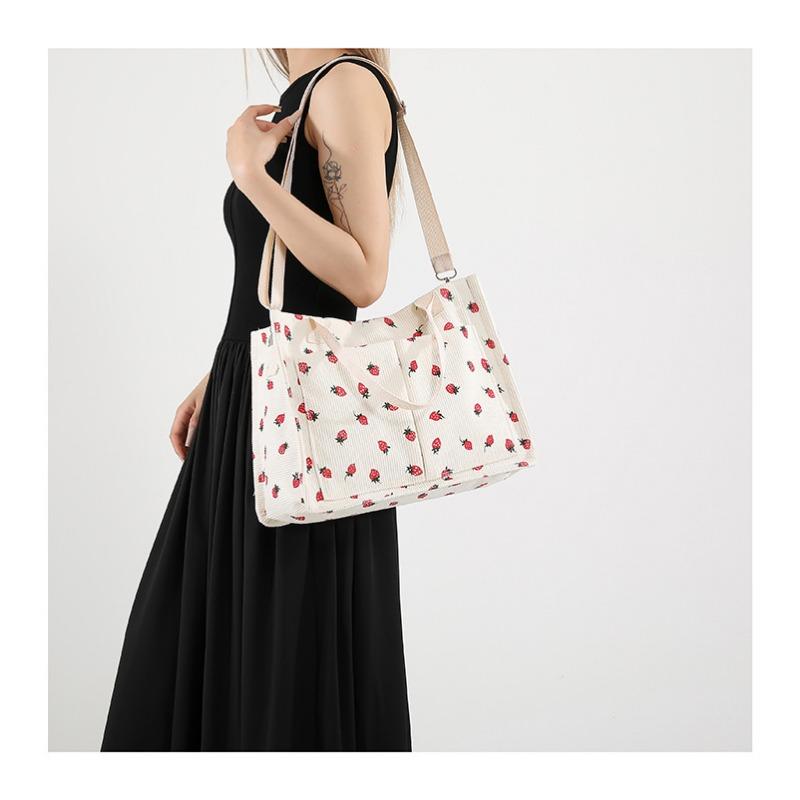 Simple Casual Personality Fashion Single Shoulder Tote Shopping Bag Tote Bag Summer Student Cloth Bag