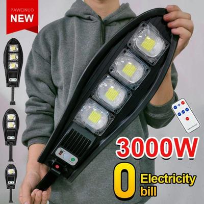 1 упаковка, 3000 Вт, уличная солнечная светодиодная лампа, 4 режима, водонепроницаемый датчик движения, солнечная лампа, солнечная садовая лампа, индуктивный уличный фонарь, наружное освещение