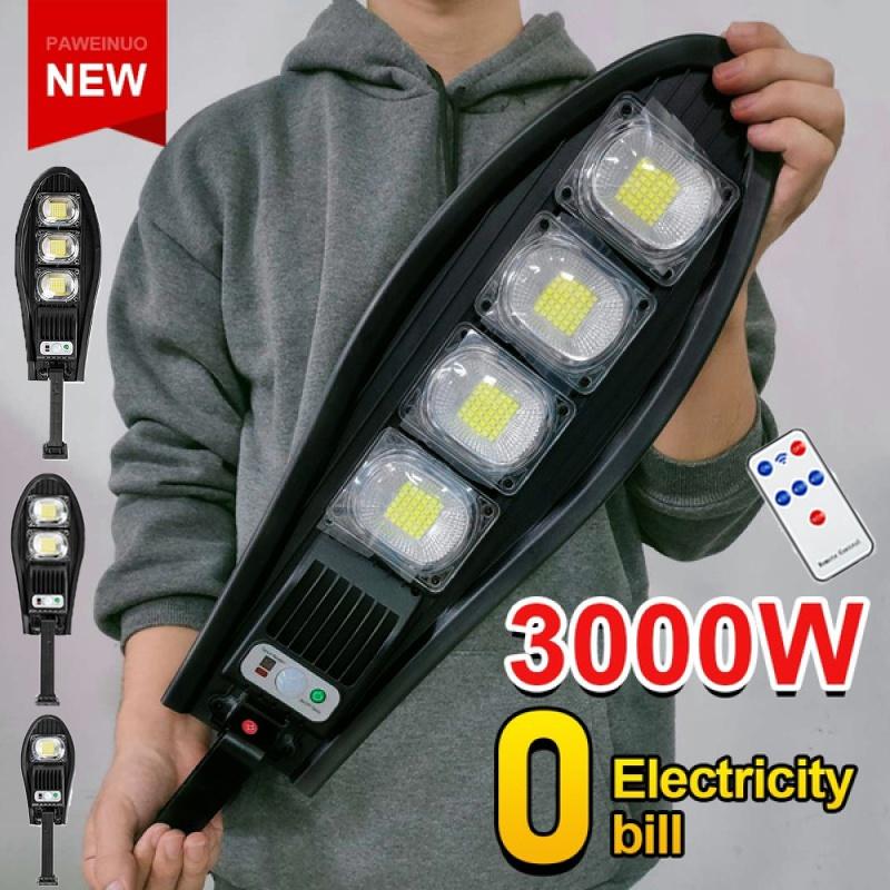 1 упаковка, 3000 Вт, уличная солнечная светодиодная лампа, 4 режима, водонепроницаемый датчик движения, солнечная лампа, солнечная садовая лампа, индуктивный уличный фонарь, наружное освещение