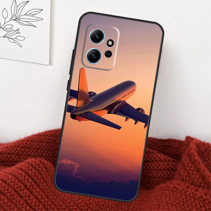 Чехол для телефона Xiaomi Redmi Note 14 13 12 11 10 15 Pro Plus с рисунком самолета Для Redmi 15 15C 10C 12C 13C 14C