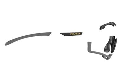 RUDY PROJECT Sunglasses Accessories Cutline Temple Rubber Gray Gold Gray Black Ergonose IX Emblem AC210184A