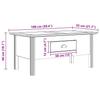 BODO Coffee Table Honey Brown 100 x 55 x 45.8 cm Particleboard
