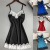 Satin Sleepwear Women Ladies Nightwear Nightdress Sexy Lingerie