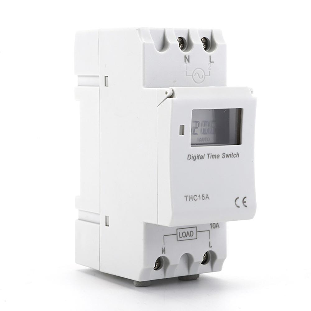 1Pcs Programmable THC15A Weekly 7 Days Relay Control Durable Digital Timer Switch