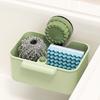 Suction Cup Sink Strainer Sink Debris Catcher Basket Removable Kitchen Sink Drain Strainer for Food Scraps No-Touch Waste Disposal