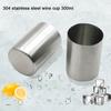 300ml Cup Home Travel 304 Stainless Steel Water Shiny Beer Juice Milk