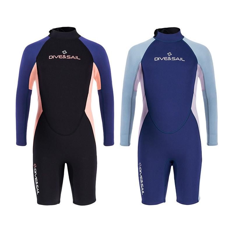 Kids 2.5mm Neoprene Wetsuit Full Body Long Sleeve Snorkeling Surfing Swimming Warmth Protection