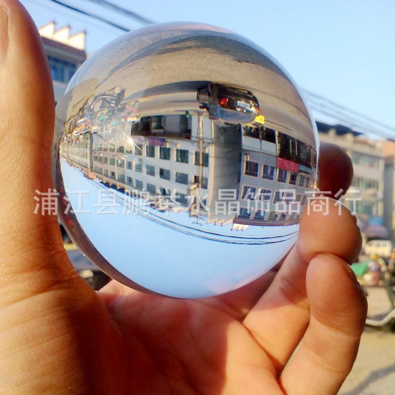 Прозрачный стеклянный шар K9 с резным основанием - размеры 12 мм-200 мм, белый