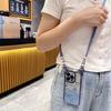 Crossbody Compatible iPhone 14 Case Apple 15 Cute Bear Electroplated Glitter 16 Full Coverage 13 Lanyard Phone Case