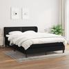 3126167 vidaXL Divan Bed with Mattress Black 140x200 Cm Fabric